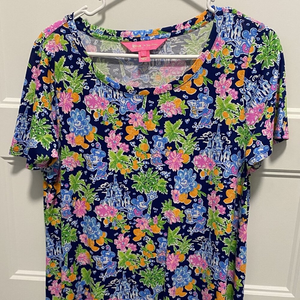 Disney Lilly Pulitzer Cody Navy Dress 2024 Size Large